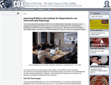 Tablet Screenshot of cox-radiology.org